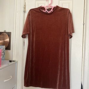 Velvet brown dress